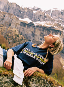 CREST IS-NESS FOLK MUSIC T-Shirt - Navy
