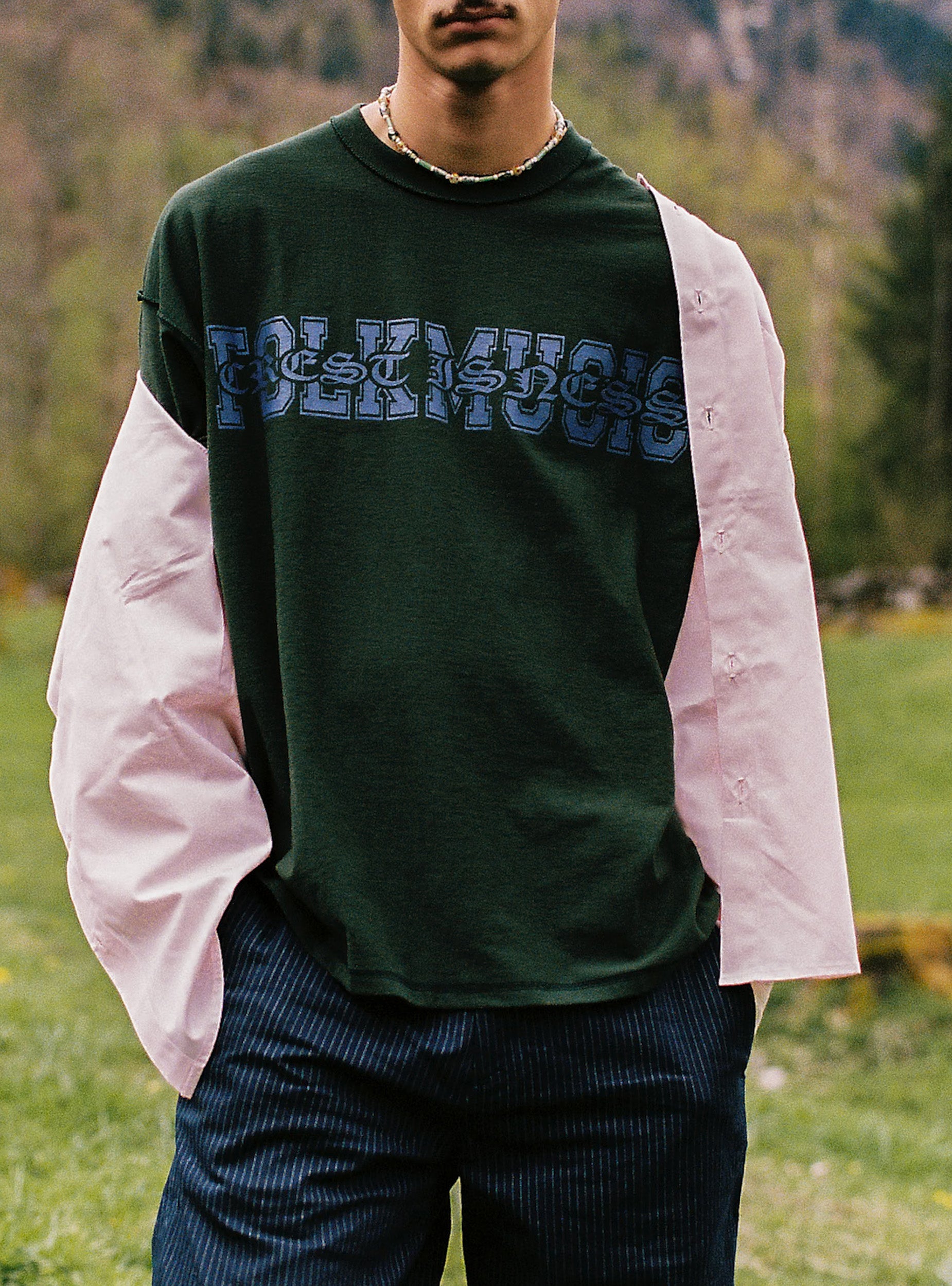 CREST IS-NESS FOLK MUSIC T-Shirt - Forest