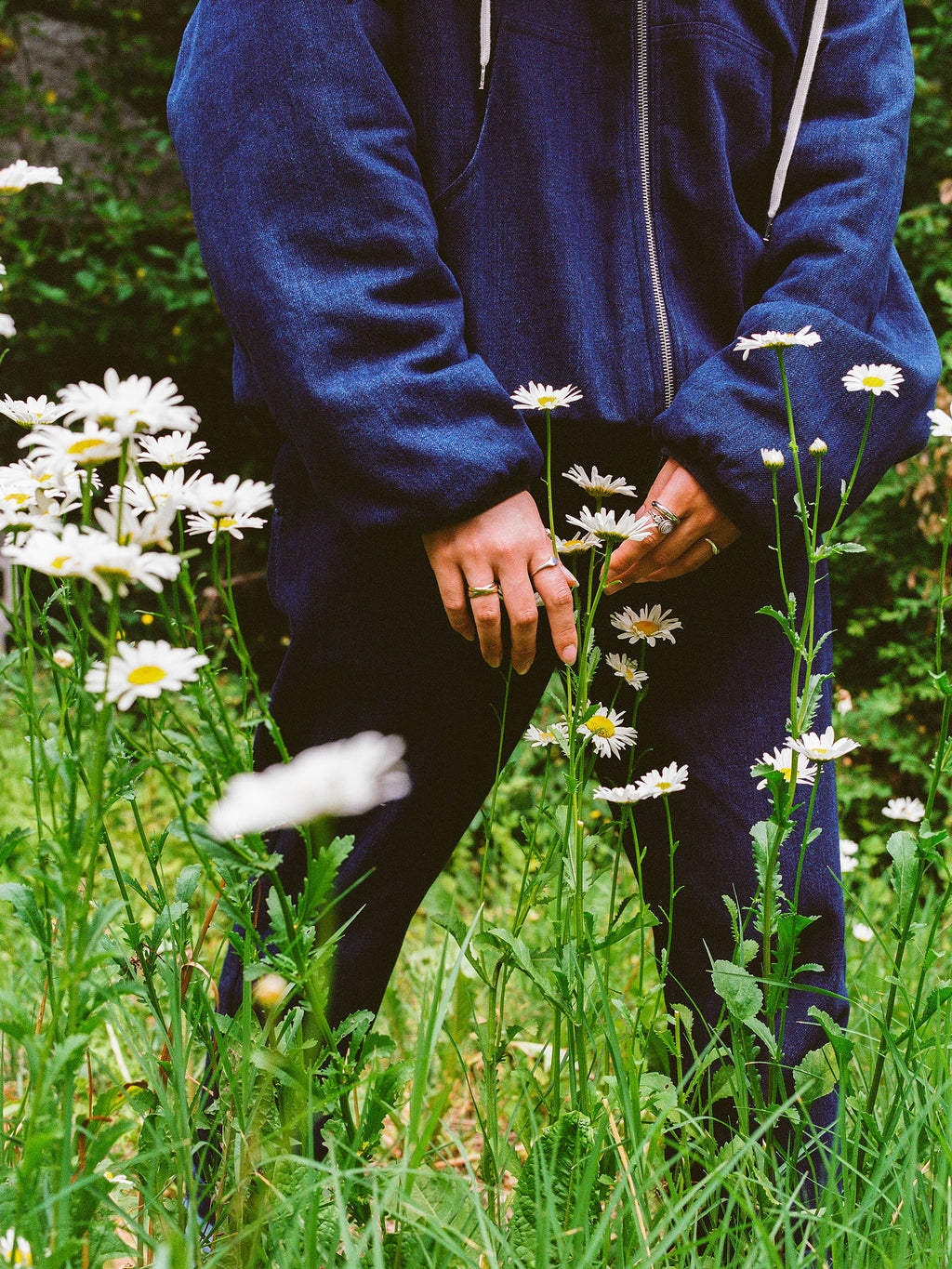 Washed Blue Denim Duck Reversible Jacket