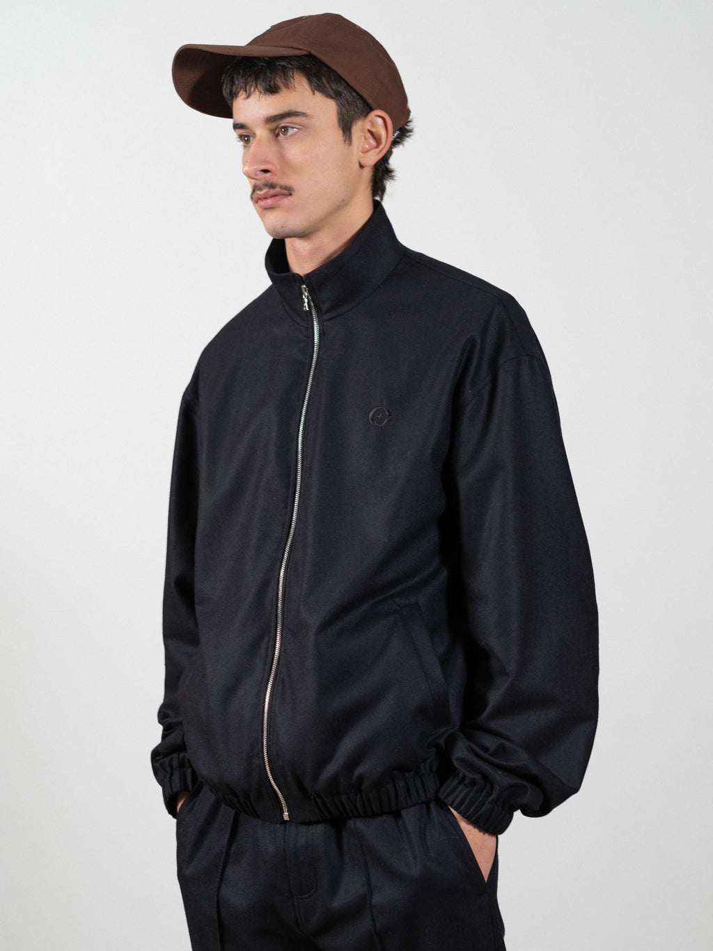 Woollen Flannel Track Jacket