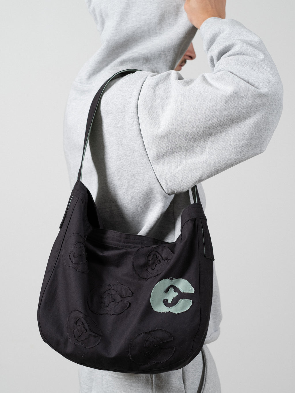 C* Patchwork Banana Bag