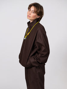 Woollen Flannel Track Jacket