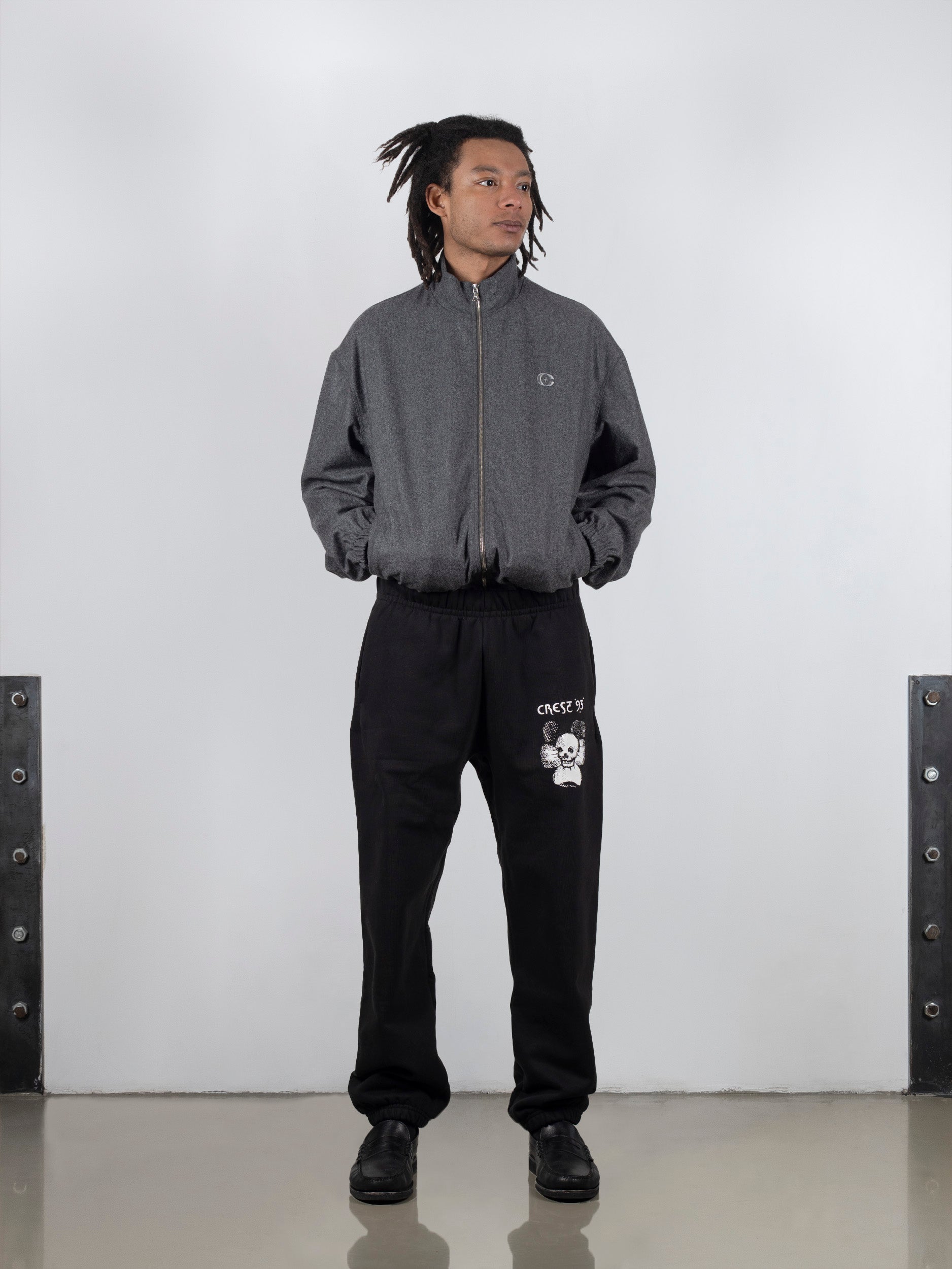 Woollen Flannel Track Jacket