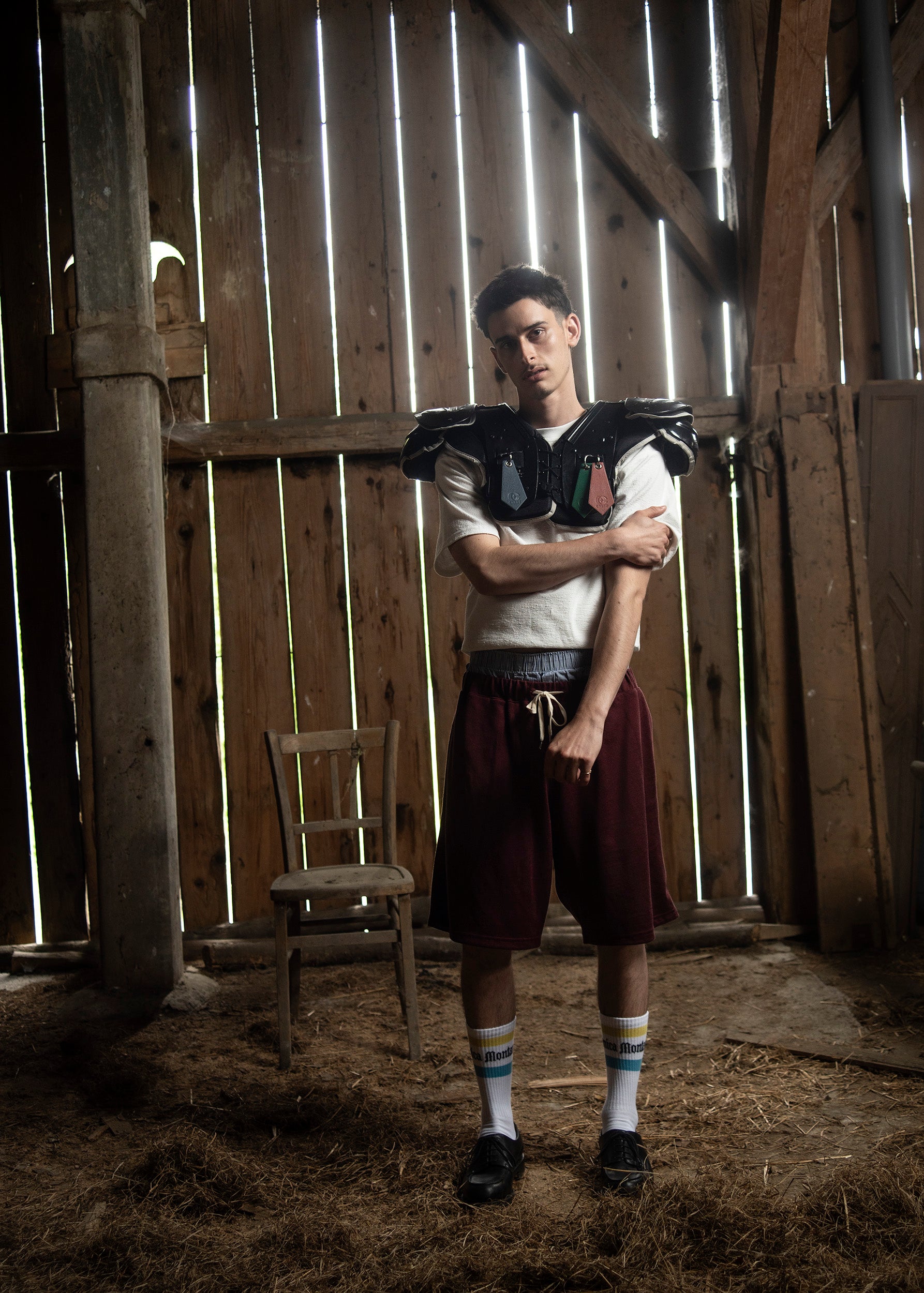 Mottai Plain Knit T-Shirt