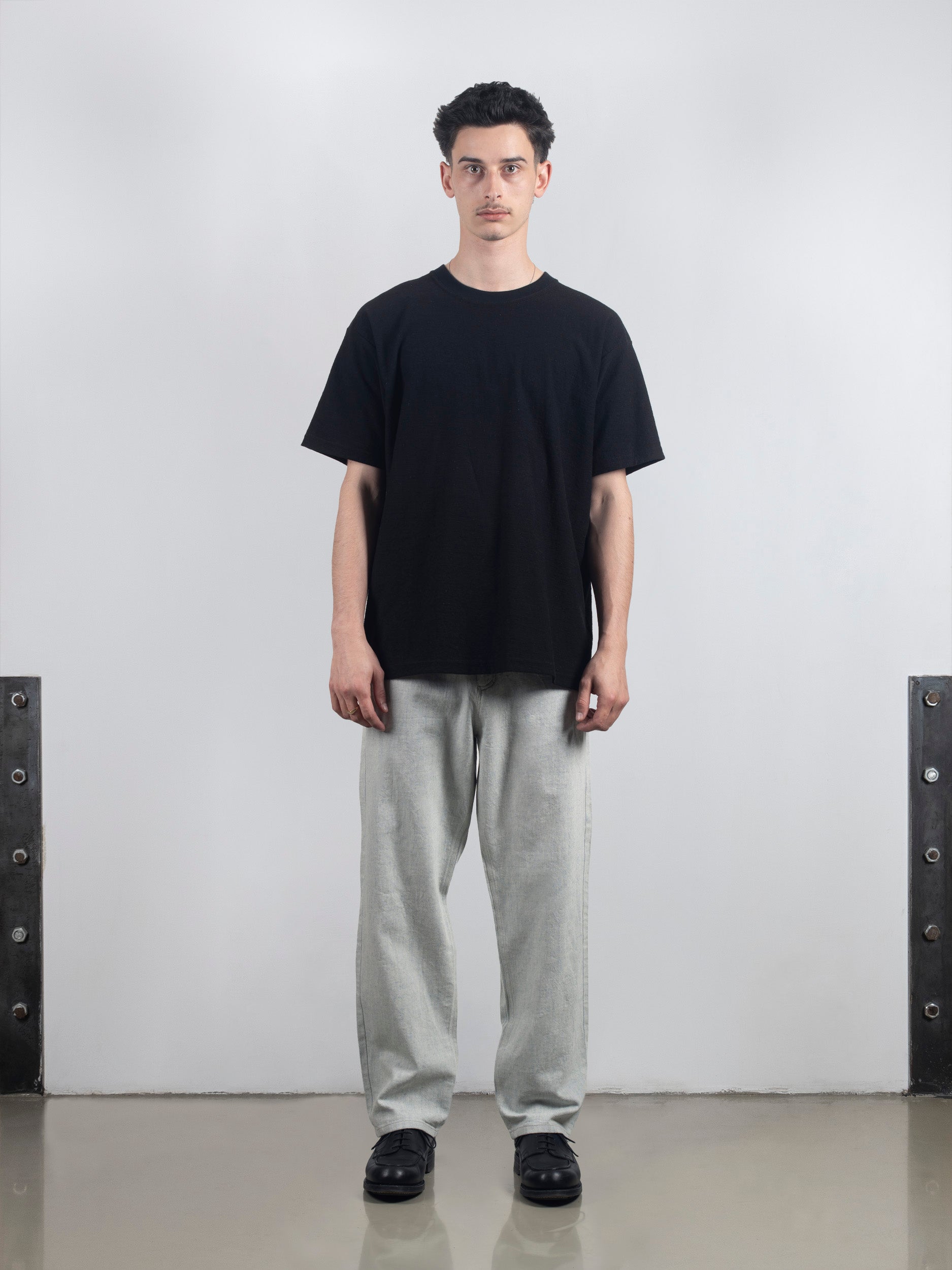 Mottai Plain Knit T-Shirt