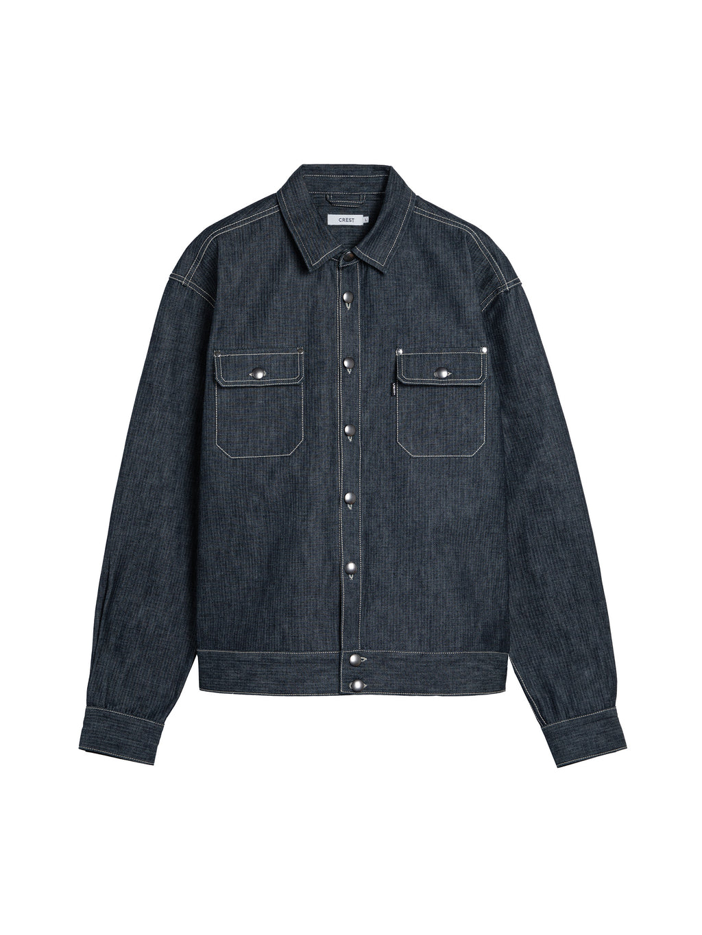 Herringbone Denim Trucker Jacket