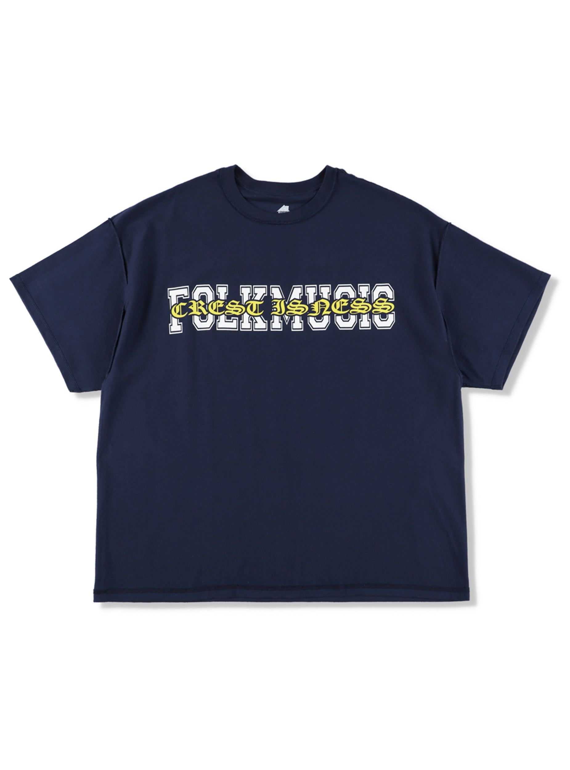 CREST IS-NESS FOLK MUSIC T-Shirt - Navy