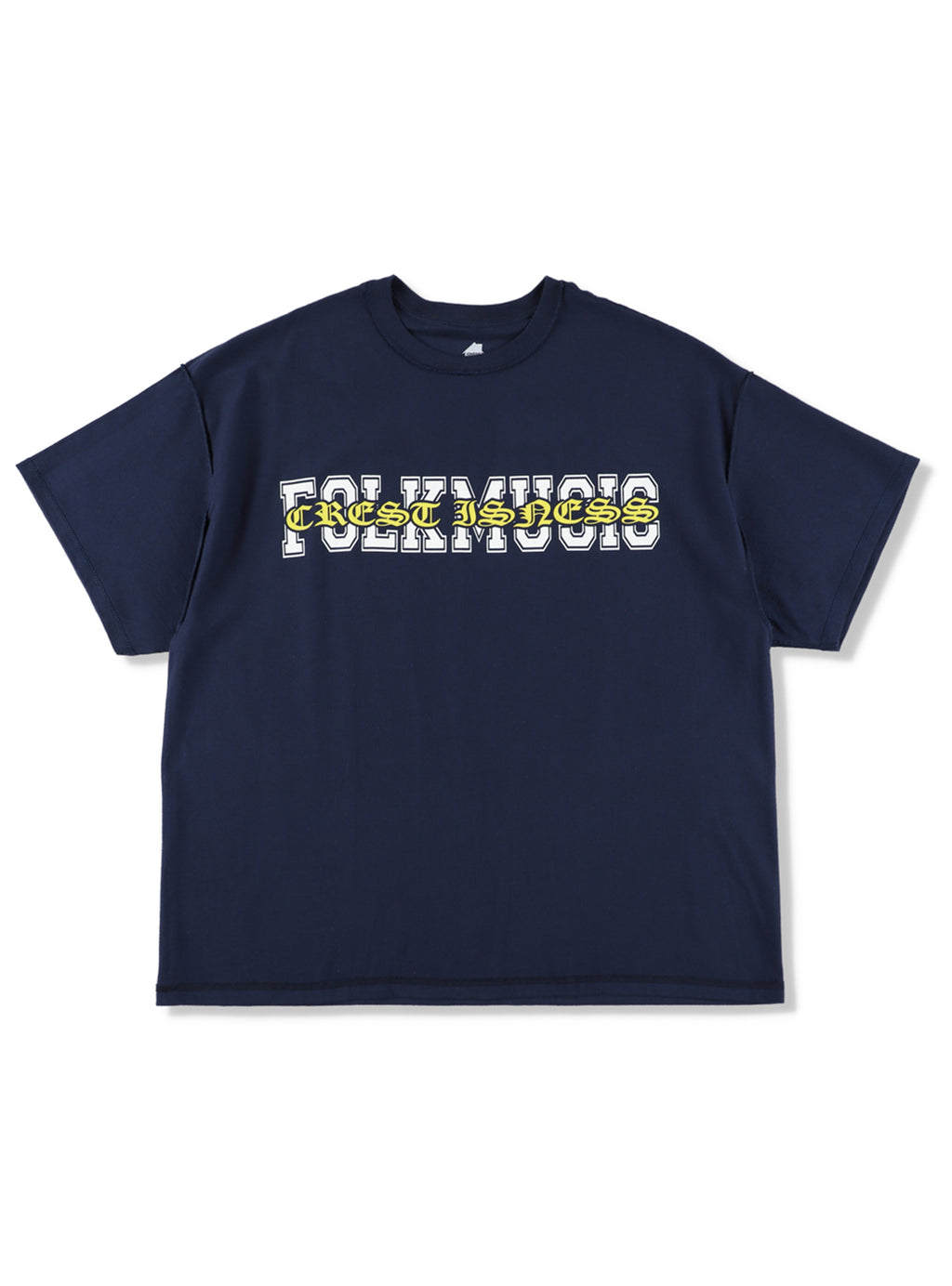 CREST IS-NESS FOLK MUSIC T-Shirt - Navy
